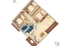 Ferienwohnungen with sea view Cihorich Apartment 1 foto 1
