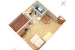Ferienwohnungen with sea view Cihorich Apartment 4 – studio foto 1