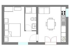 Appartements Martinovka Apartment 1 – A1 (2+2) foto 1