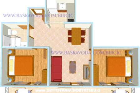 Ferienwohnungen Bircic Baska Voda Kroatien