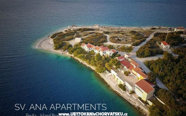 Appartements Sv. Ana - Unterkunft Insel Brac Kroatien