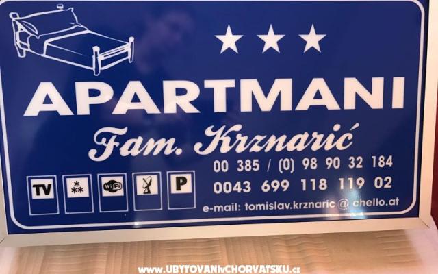 Appartements Krznaric - Unterkunft Insel Vir Kroatien